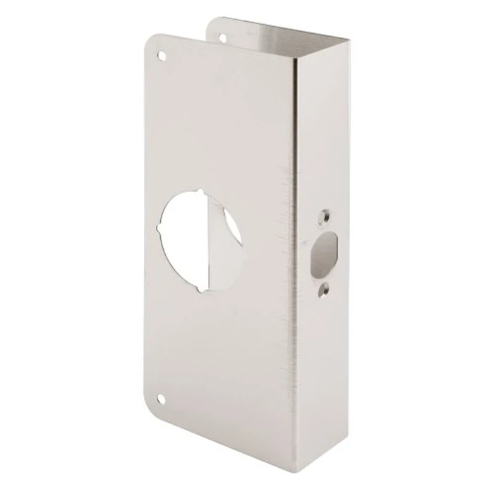 Prime-Line U 9588 Stainless Steel Lock and Door Reinforcement Plate for 1-3/4 In. Thick Doors, Stainless Steel Finish (Single Pack) by Defender Security - Used - Very Good condition - US$13.38