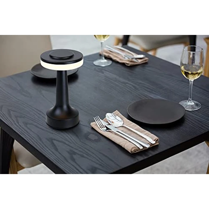 O’Bright Portable LED Table Lamp with Touch Sensor, 3-Levels Brightness, Rechargeable Battery Up to 48 Hours Usage, Night Light for Kids Nursery, Nightstand Lamp, Bedside Lamp (Matte Black) by O'Bright - Image 6