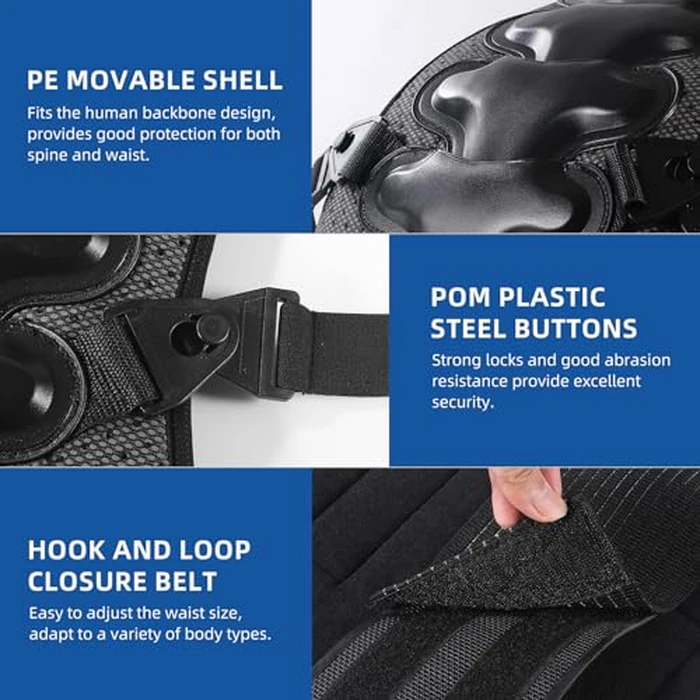 Cienfy Adult Back Spine Protector Anti-Fall Protective Gear for Snowboarding, Skateboarding, Skating and Skiing by Cienfy - Image 2