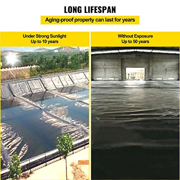 VEVOR LLDPE Pond Liner 15x20 ft, Pond Liner 20 Mil, Fish Pond Liners for Waterfall, Pond and Fish Ponds by VEVOR - Image 6