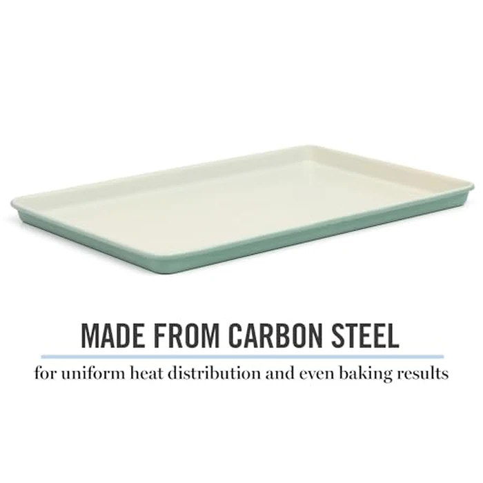 Martha Stewart Gallen 17 x 11 Inch Nonstick Carbon Steel Cookie Sheet - Teal by Martha Stewart - Image 4