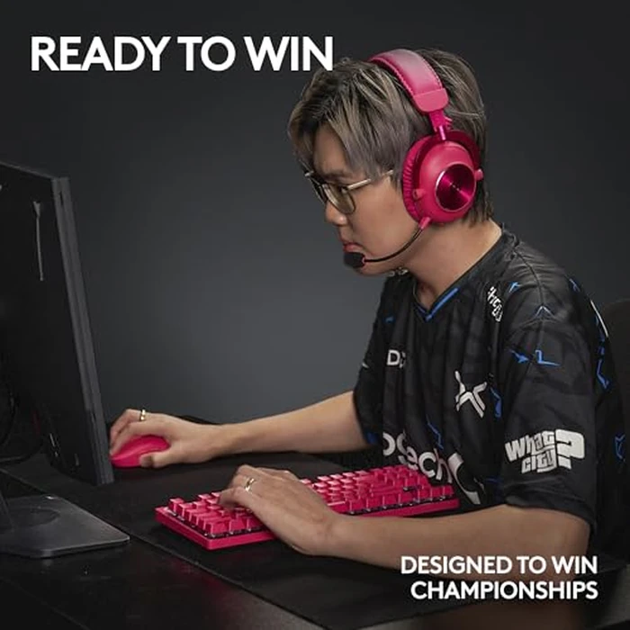Logitech G PRO X TKL Lightspeed Wireless Gaming Keyboard, Ultra-Portable Tenkeyless Design, LIGHTSYNC RGB, PBT keycaps, Tactile Switches (GX Brown) - Magenta by Logitech G - Image 6