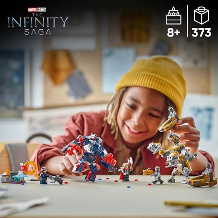LEGO Marvel Avengers: Endgame Thor vs. Chitauri Building Toy - Pretend Playset W/ 7 Toy Minifigures for Boys & Girls, Ages 8+ - Super Hero Building Blocks for Kids - Gift Idea for Birthdays - 76322 by LEGO - Image 2