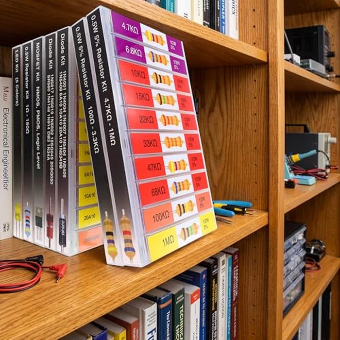 EEEEE 1/2w 20 Values 300pcs 100 Ohm - 1M Ohm with 5% Carbon Resistor Assortment Kit and Electrical Industrial Assorted Set K Ohm Pack for Led Lights by EEEEE - Image 2