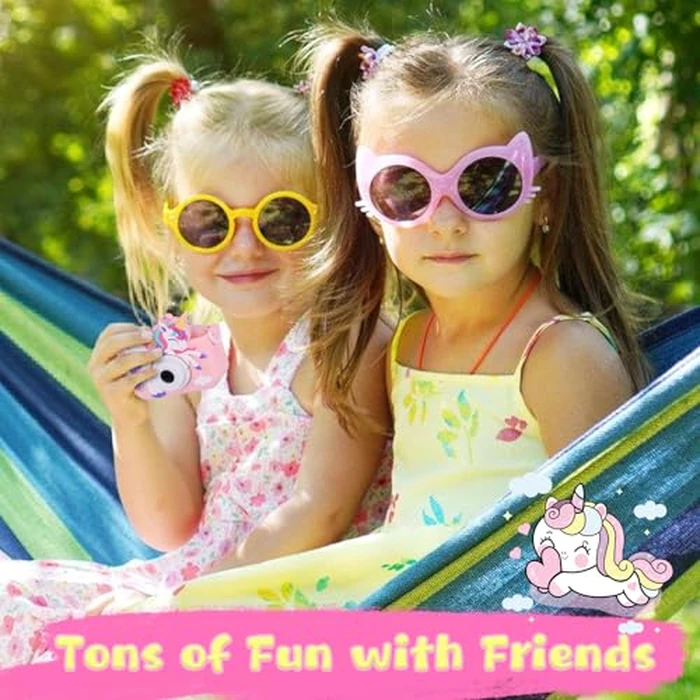 Envyvip Unicorn Toys Camera for Kids Girls Age 3-8, Toddler Kids Digital Camera Christmas Birthday Gifts for 3 4 5 6 7 8 Years Old Girl, Cute Selfie Video Camera, HD 1080P, 32GB SD Card Included, Pink by Envyvip - Image 6