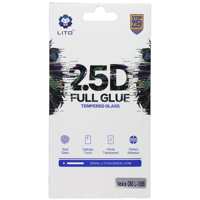 LITO 2.5D Full Glue Tempered Glass Screen Protector for Nokia G50 - Clear by LITO - Image 1