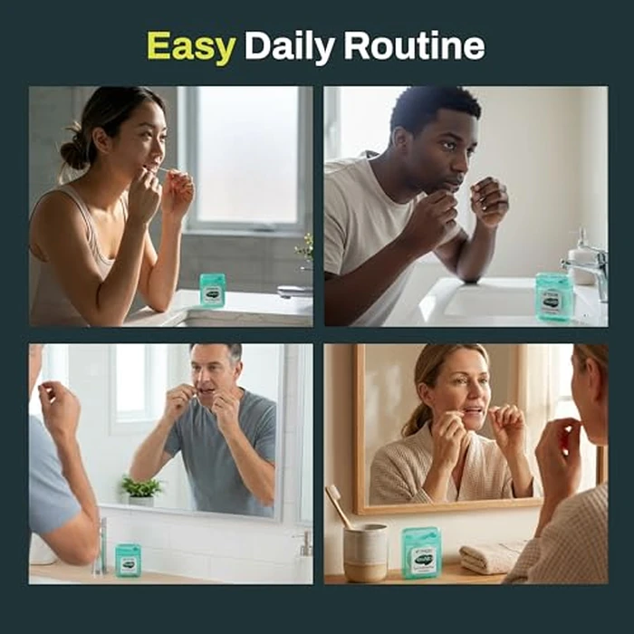 OraMD Oral Care Pure Unwaxed Dental Floss 54.6 Yards - PFAS-Free, Chemical Free, Shred Resistant - Unscented and Ultraclean Plaque Removal - Teeth and Gum Protection for Adults - Pack of 6 by OraMD - Image 8