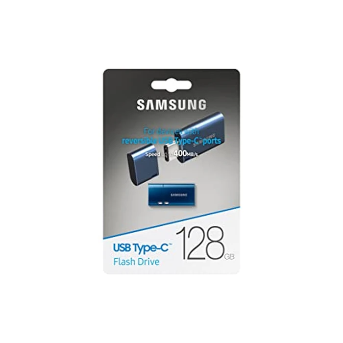 Samsung Type-C USB Flash Drive, 128GB, Transfers 4GB Files in 11 Secs w/Up to 400MB/s USB 3.2 Gen 1 Read Speeds, Compatible w/USB 3.0/2.0, Waterproof, 2022, Blue, MUF-128DA/AM by Samsung - Image 3