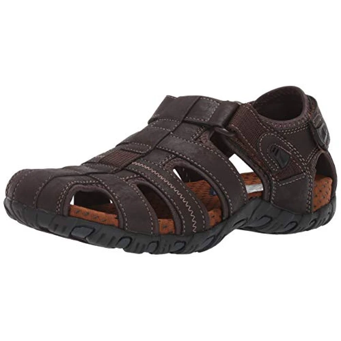 Nunn Bush Men's Rio Bravo Fisherman Closed Toe Outdoor Sandal, Brown, 9 Wide by Nunn Bush - Used - Very Good condition