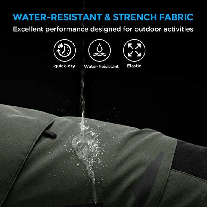 XKTTAC Men's Outdoor Quick Dry Lightweight Stretch Cargo Shorts for Hiking, Tactical, Casual, Fishing, Camping, Travel with 6 Pockets (Army Green, XX-Large) by XKTTAC - Used - Like New condition - US$28.43