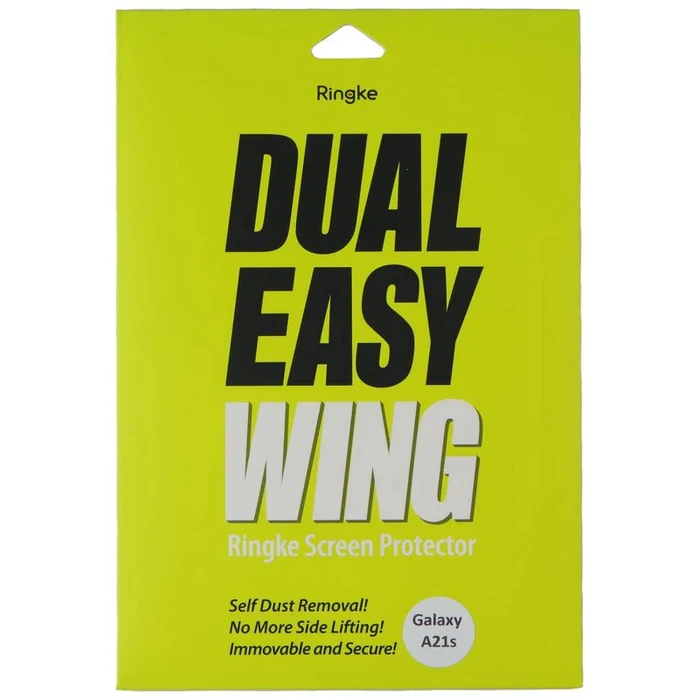 Ringke Dual Easy Wing Screen Protector fo Samsung Galaxy A21s (2 Pack) - Clear by Ringke - Image 2
