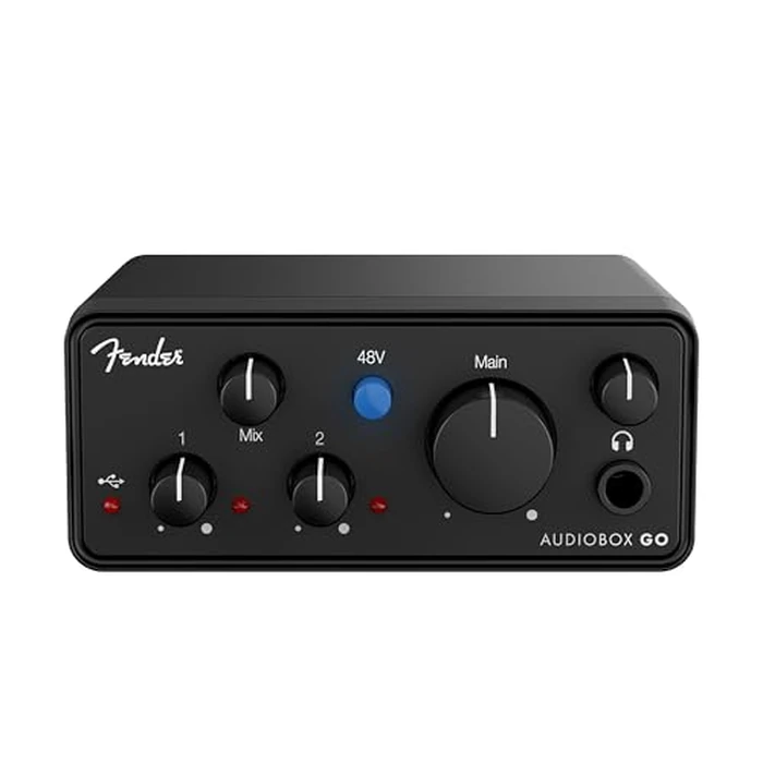 Fender AudioBox GO USB Audio Interface, for Guitarist, Vocalist, or Producer. Includes easy to use software, Fender Studio app, Amp and FX pack to create Studio Quality recordings. PC/Mac by Fender - Image 3