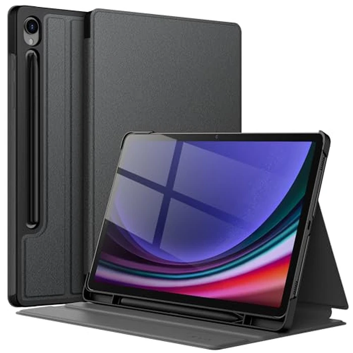 JETech Case for Samsung Galaxy Tab S9 11-Inch with S Pen Holder, Slim Folio Stand Protective Tablet Cover, Multi-Angle Viewing (Graphite Black) by JETech - Image 1
