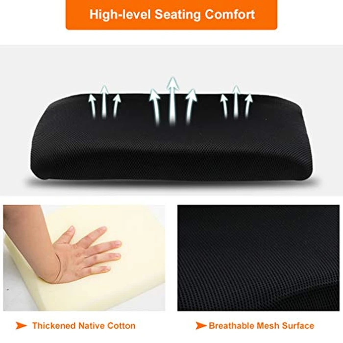 Ergonomic Office Chair Home Desk Chair Task Mesh Computer Chair Gaming with Back Lumbar Support Armrest Modern Swivel Modern Adjustable Rolling Executive Mesh Chair for Women Men (Black) by FDW - Image 4