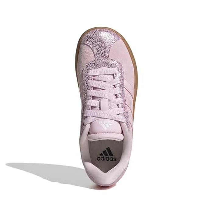 Adidas Kids Unisex VL Court 3.0 Shoes (Little Kid/Big Kid) Clear Pink/Clear Pink/Gum 12.5 Little Kid M by adidas - Image 2