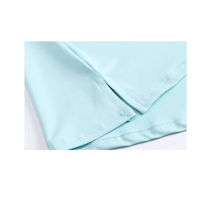 Felisou V Neck Polo T-Shirt for Women - Athletic, Stretchy, Skin-Friendly, Short Sleeve, Light Blue, S by Felisou - Image 3