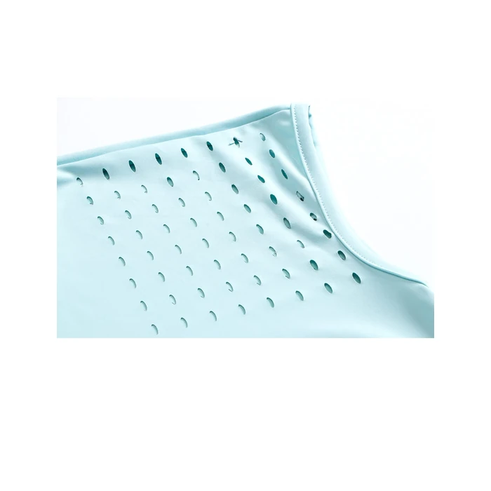 Felisou V Neck Polo T-Shirt for Women - Athletic, Stretchy, Skin-Friendly, Short Sleeve, Light Blue, S by Felisou - Image 5