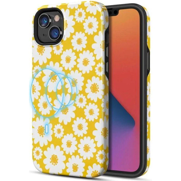 MyBatPro Fuse Series with Magsafe Phone Case for iPhone 14 - Yellow Daisy by MyBatPro - Refurbished - Brand New condition - US$13.43