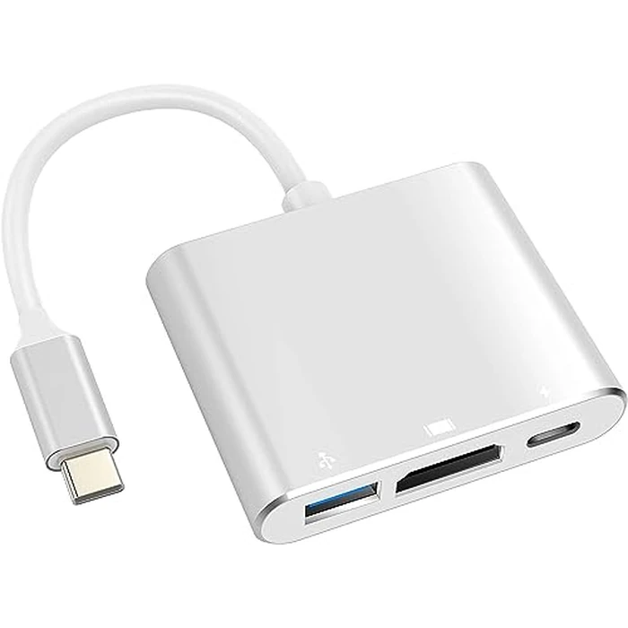 Battony USB C to HDTV Adapter USB Type C Adapter Multiport AV Converter with 4K HDTV Output C Port & 3.0 Fasting Charging Port Compatible for MacBook Pro MacBook Air 2019/2018 iPad Pro 2019 by Battony - Image 1