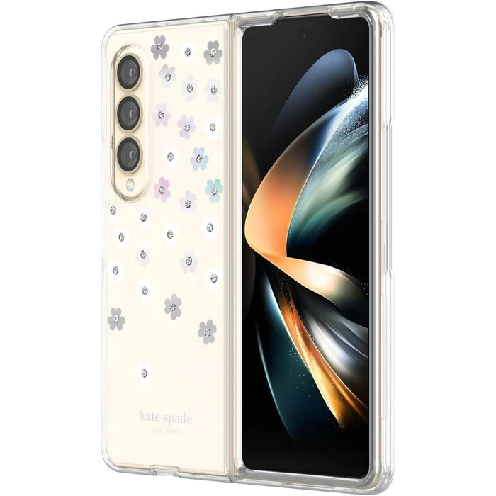 Kate Spade Protective Hardshell Phone Case for Samsung Galaxy Z Fold4 - Scattered Flowers by Kate Spade - Image 1