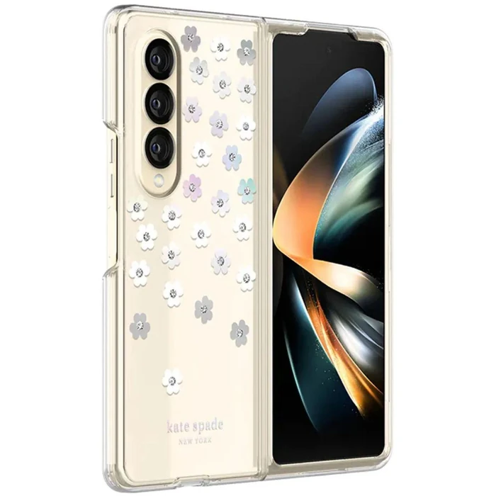 Kate Spade Protective Hardshell Phone Case for Samsung Galaxy Z Fold4 - Scattered Flowers by Kate Spade - Image 3