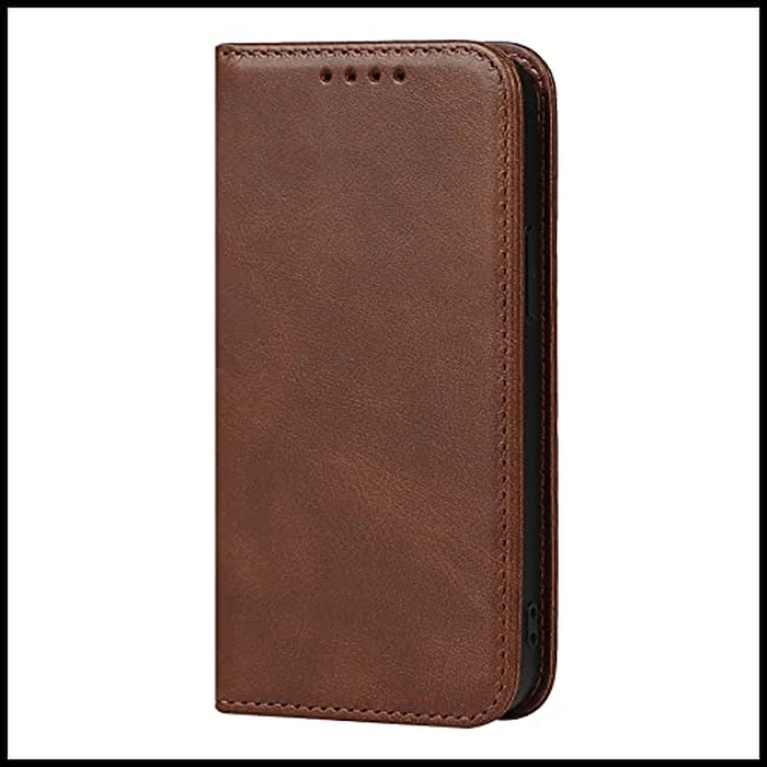 FROLAN for iPhone 15 Plus Wallet Case with Card Holder, Premium PU Leather Credit Slot Flip Folio Book Drop Protection Shockproof Phone Cover for iPhone 15 Plus 6.7 Inch (Dark Brown) by FROLAN - Image 3
