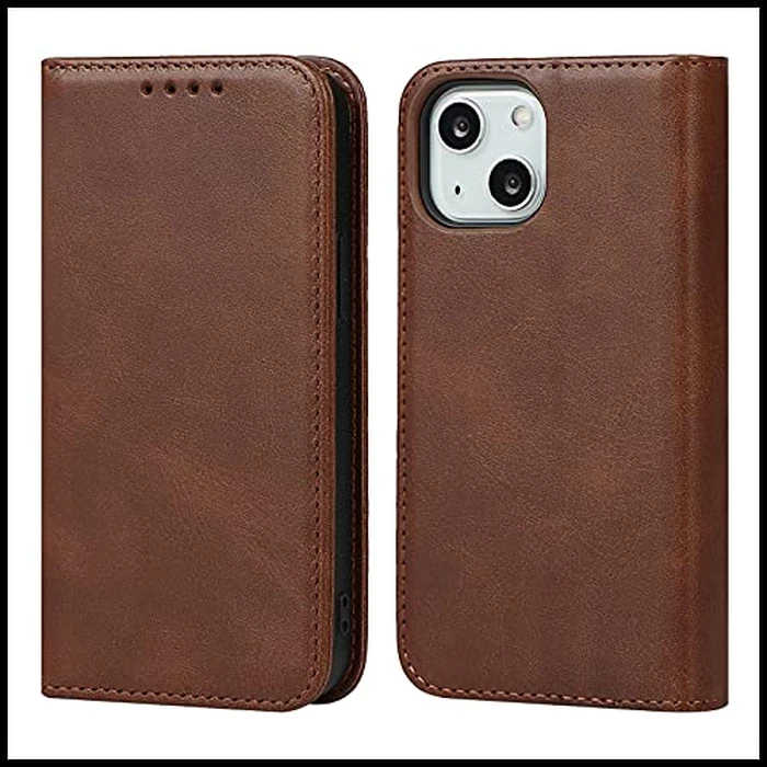 FROLAN for iPhone 15 Plus Wallet Case with Card Holder, Premium PU Leather Credit Slot Flip Folio Book Drop Protection Shockproof Phone Cover for iPhone 15 Plus 6.7 Inch (Dark Brown) by FROLAN - Image 8