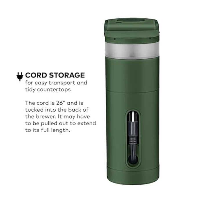 Keurig K-Mini Single Serve K-Cup Pod Coffee Maker, 6 to 12oz Brew size, with Cord Storage, Perfect for Small Spaces, Evergreen by Keurig - Image 5