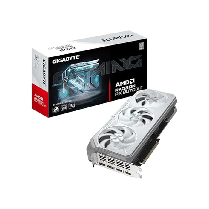 GIGABYTE Radeon(TM) RX 9070 XT Gaming OC ICE 16G Graphics Card (16GB GDDR6, 512-bit, PCIe 5.0, HDMI/DP 2.1, 2.7 Slot, Hawk Fan, Server-Grade Thermal Gel, Reinforced Structure) by GIGABYTE - Used - Like New condition - CA$967.99