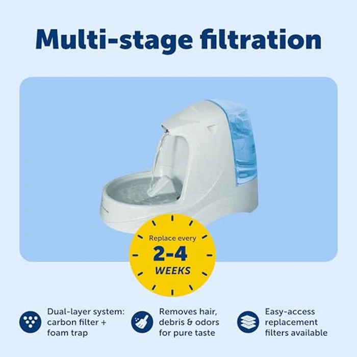 PetSafe Drinkwell Platinum Dog and Cat Water Fountain, Automatic Drinking Fountain for Pets, 168 Ounce,Grey by PetSafe - Image 5