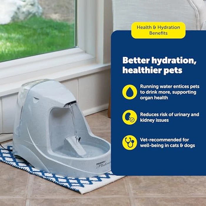 PetSafe Drinkwell Platinum Dog and Cat Water Fountain, Automatic Drinking Fountain for Pets, 168 Ounce,Grey by PetSafe - Image 6