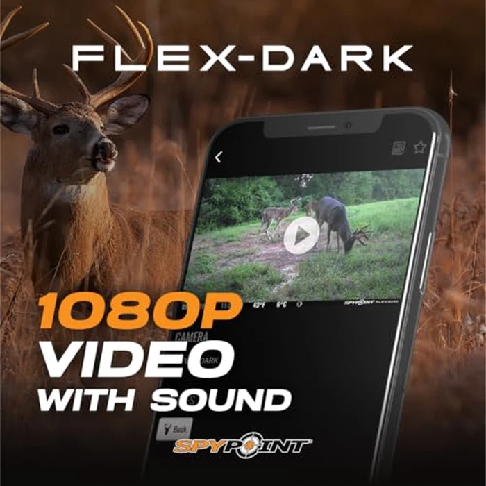 SPYPOINT Flex-Dark Cellular Trail Camera, 40MP Photos, 1080p Video + Sound, No-Glow Game Camera, Hunting Night Vision, Motion Activated,100ft Detection, No WiFi Needed Trail Cam by SPYPOINT - Image 5