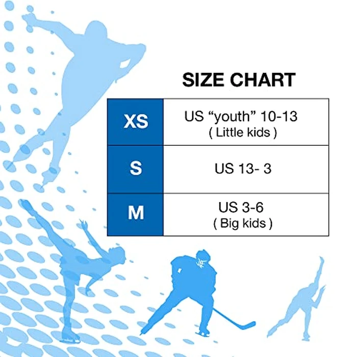 SOFTMAX - Adjustable Ice Skates - Hockey Skates for Boys and Girls - Insulated Kids Ice Skates with 3 Sizes Adjustments with The Push of a Button (BK/BL, Small) by Softmax - Image 5