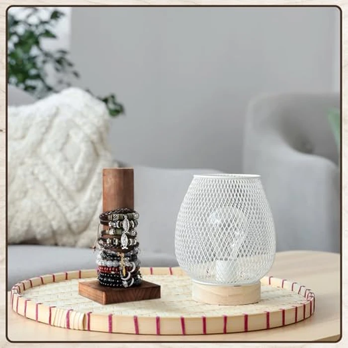 Threehoney Scrunchie Bracelet Display Stand Holder for Vendors 4 x 4 x 8 Inches Solid Wood Hair Tie Jewelry Storage Organizer for Women Store Showcase Home by Threehoney - Image 5