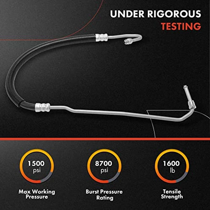 A-Premium Power Steering Hose Pressure Hose Line Assembly Compatible with Ford F-250 Super Duty, F-350 Super Duty, 2008-2010, with Hydraulic Brake Booster, Hydraulic Brake Booster to Gear by A-premium - Image 2