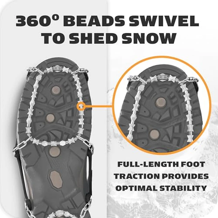 Yaktrax Diamond Grip All-Surface Traction Cleats for Walking on Ice and Snow (1 Pair), X-Large by YakTrax - Image 7