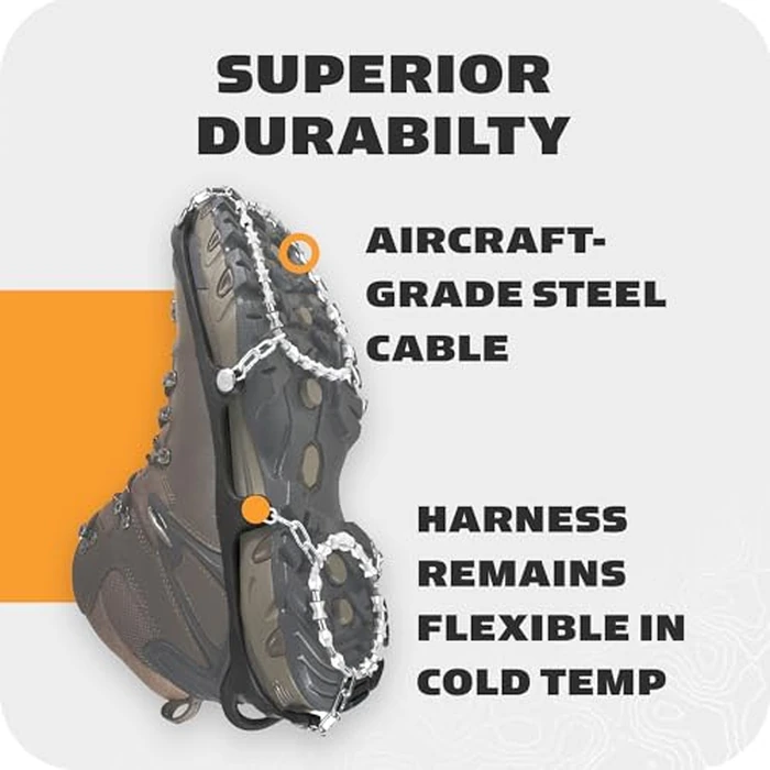 Yaktrax Diamond Grip All-Surface Traction Cleats for Walking on Ice and Snow (1 Pair), X-Large by YakTrax - Image 8