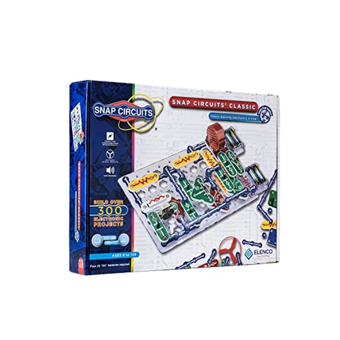 Snap Circuits Classic SC-300 Electronics Exploration Kit | Over 300 Projects | Full Color Manual Parts | STEM Educational Toy for Kids 8+ 2.3 x 13.6 x 19.3 inches by Snap Circuits - Image 1