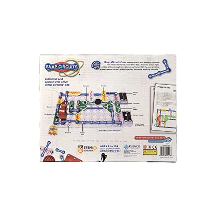 Snap Circuits Classic SC-300 Electronics Exploration Kit | Over 300 Projects | Full Color Manual Parts | STEM Educational Toy for Kids 8+ 2.3 x 13.6 x 19.3 inches by Snap Circuits - Image 2