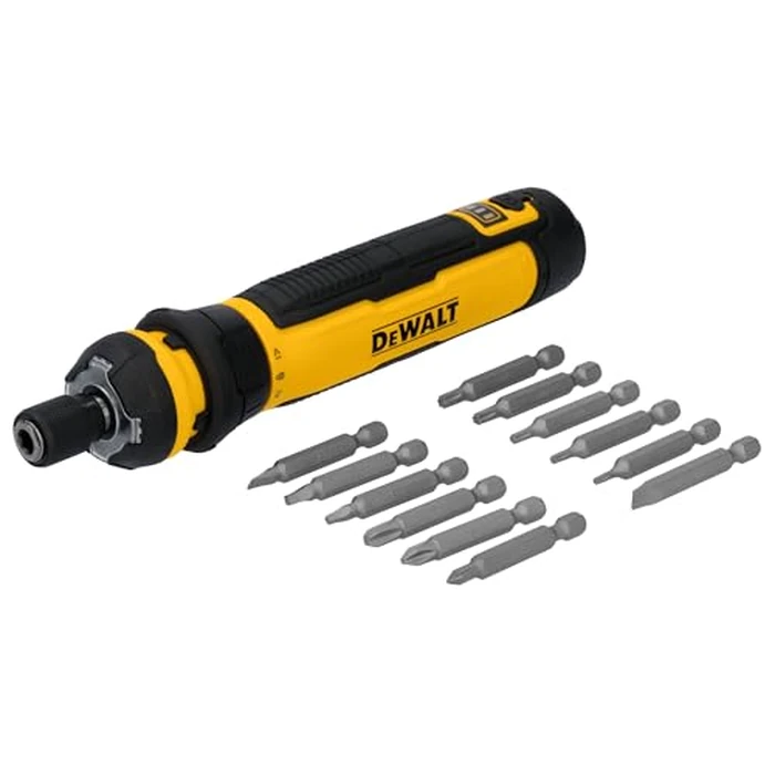 DEWALT Cordless Screwdriver, 4V USB Rechargeable Electric Screwdriver with 12 pcs Screwdriver Bit Set, LED Light, FLEXDRIVE Control, Compact, Ergonomic (DWHT66719) by DEWALT - Used - Like New condition - US$72.53