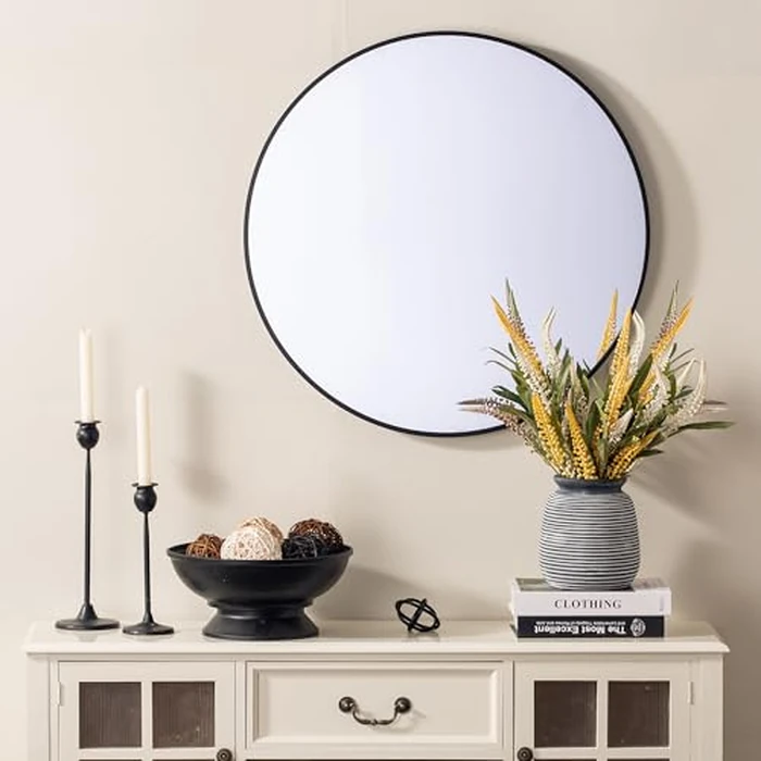 Ceramic Rustic Vase,7.48" Flowers Pottery Vases Home Decor Round Wide-Mouth Farmhouse Decorative Vase for Flowers Pampas for Table Living Room Entryway Mantel Shelf Kitchen Bathroom Bedroom by ooit - Image 5