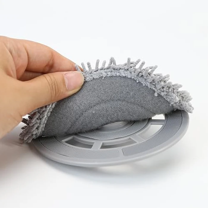 8Pcs Microfiber Mop Cloth & Mop Tray Compatible with Roborock Q Revo Vacuum Cleaner, Washable Mop Pad Replacement Accessories Cloth Holder Mount Spare Parts by BuleVina - Image 4