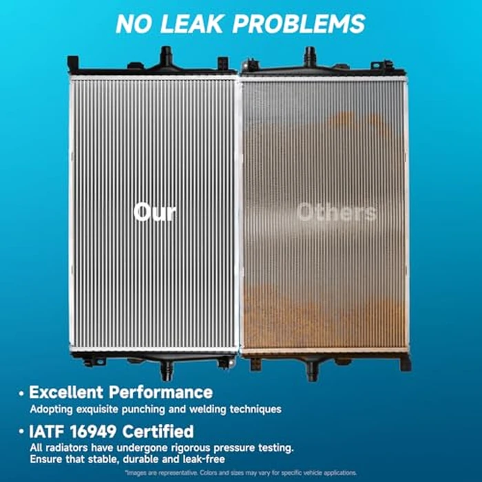 AlpaSpare 2479 Radiator for Dodge Ram 1500/Ram 2500 2002-2008; Ram 3500 2003; Ram 4000 2010; Ram 4000 2011-2013 OEM# 52030191AB;69017 | Direct OEM Fit Replacement Cooling Radiator, w/o TOC & EOC by Alpaspare - Image 5