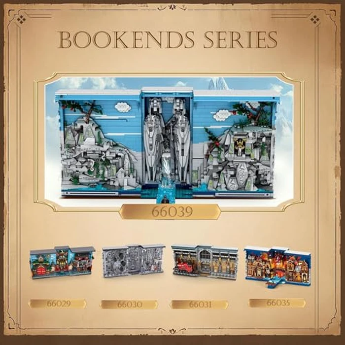 Reobrix 66039 Gates of Argonath Building Blocks Set, 2977 PCS Lord of The Rings Book Nook Kit with LED Light, Middle Earth Book Ends for Home Decor, Building Toy for Teens 14+ and Adults by Reobrix - Image 8