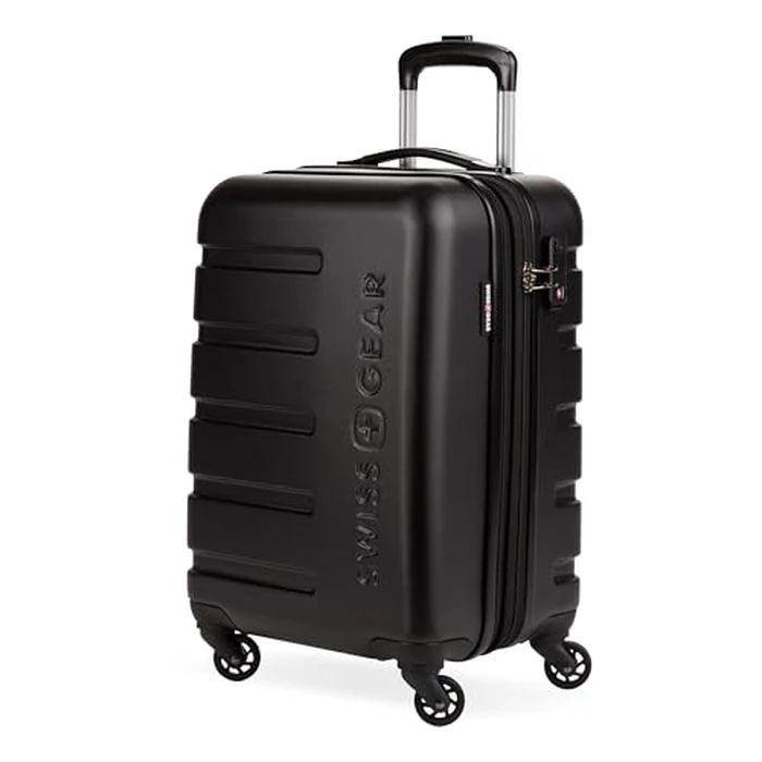 SwissGear 7366 Hardside Expandable Luggage with Spinner Wheels, Black, 3-Piece Set (18/23/27) by SwissGear - Used - Like New condition