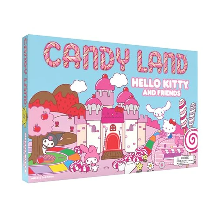 Candy Land: Hello Kitty & Friends Board Game, Play as Hello Kitty, My Melody, Cinnamoroll & Kuromi, Preschool & Family Board Game for Ages 5 +, 2-4 Players, Officially Licensed Sanrio Merchandise by USAOPOLY - Image 1