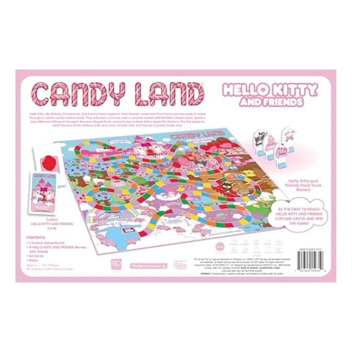 Candy Land: Hello Kitty & Friends Board Game, Play as Hello Kitty, My Melody, Cinnamoroll & Kuromi, Preschool & Family Board Game for Ages 5 +, 2-4 Players, Officially Licensed Sanrio Merchandise by USAOPOLY - Image 5