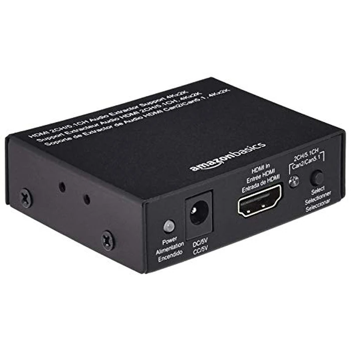 Amazon Basics 4K@30Hz HDMI to HDMI and Audio (RCA Stereo or Spdif) Extractor Converter, Black by Amazon Basics - Used - Very Good condition - CA$24.29