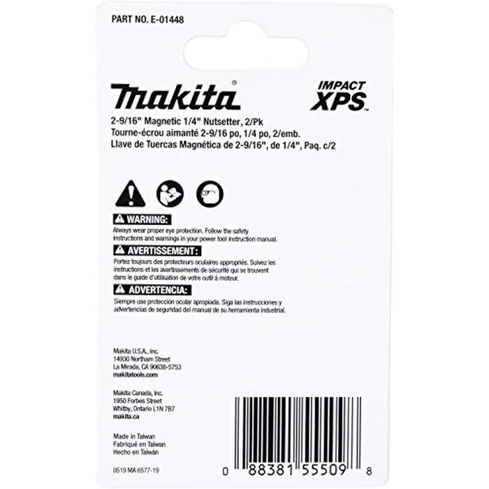 Makita E-01448 Impact XPS(TM) 2-9/16" Magnetic 1/4" Nutsetter, 2/pk by Makita - Image 4