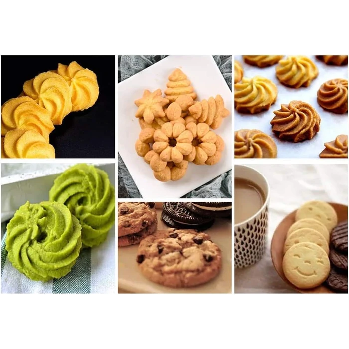 Cookies Press Kit, Cookies Machine, Cookie Mold, Cookie Press Maker Kit, Stainless Steel Cookie Press Kit Cookie Biscuit Machine Making Cake Decorating Tools Kitchen by Kuuleyn - Image 3